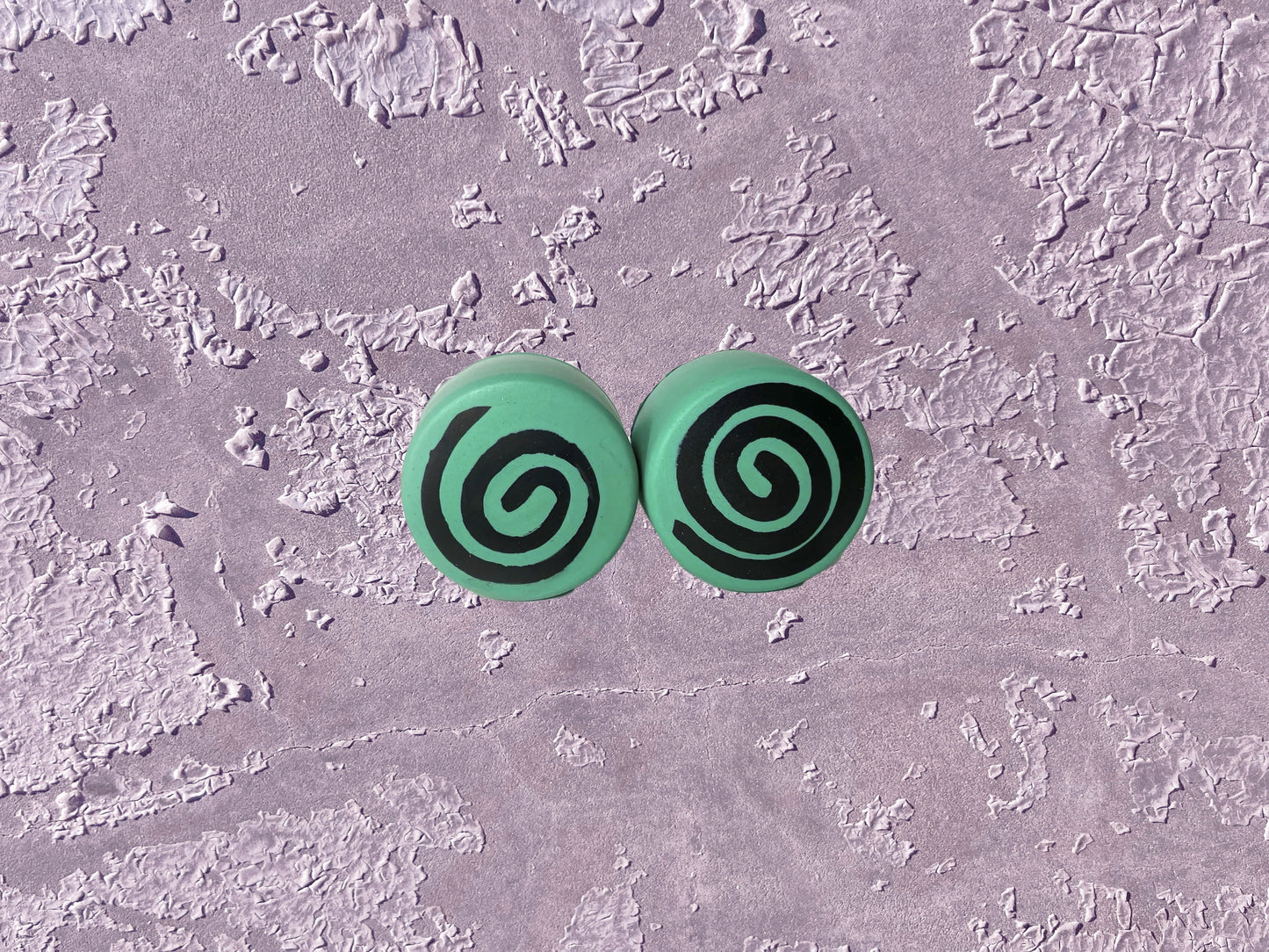 Dizzy Izzy - Deadstop Toe Stops - BLACK Swirled