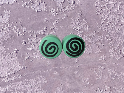 Dizzy Izzy - Deadstop Toe Stops - BLACK Swirled