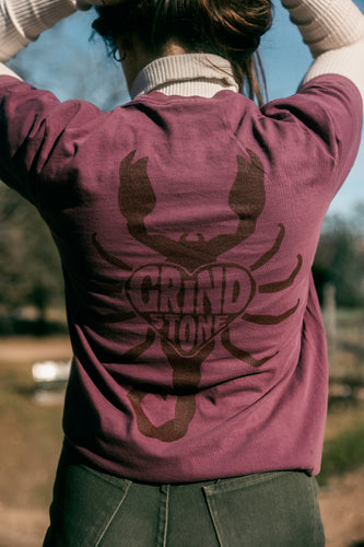Grindstone Maroon Scorpion Heart T-shirt