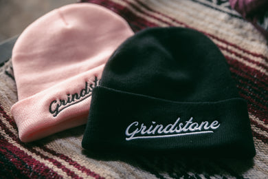 Grindstone Script Embroidered Beanie